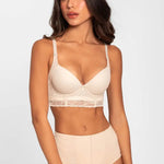 Panty de algodón con cubrimiento alto y ajuste cómodo, color piel