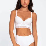 Panty colombiano Diane & Geordi en algodón peinado de lujo - color blanco