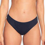 Panty tanga con franjas de control frontal y ajuste suave – Diane & Geordi, colro azul oscuro