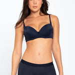 Panty bóxer Diane & Geordi con alto cubrimiento en algodón - color azul oscuro