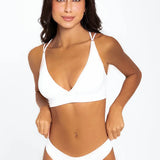 Ropa interior tipo tanga con diseño anatómico – Diane & Geordi, color blanco