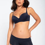 Panty cachetero en algodón con cubrimiento medio – Diane & Geordi colro azul oscuro
