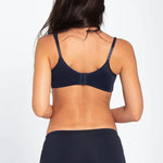 Panty cachetero en algodón con cubrimiento medio – Diane & Geordi colro azul oscuro de espalda