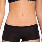 Panty bóxer Diane & Geordi Ref. 6590 con alto cubrimiento, color negro