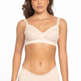 Panty bóxer Diane & Geordi Ref. 6590 con alto cubrimiento, color blanco de frente 