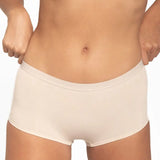 Panty bóxer Diane & Geordi Ref. 6590 con alto cubrimiento, color piel de frente plano cerrado 