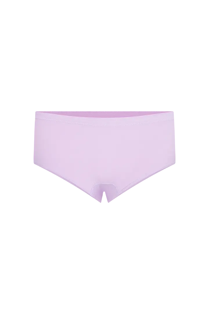 Panty cachetero en algodón con cubrimiento medio – Diane & Geordi color morado claro