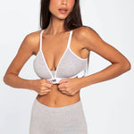 Biker unicolor Diane & Geordi en algodón melange – colro gris jaspe