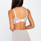 Biker unicolor Diane & Geordi en algodón melange – colro gris jaspe de espalda