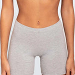 Biker unicolor Diane & Geordi en algodón melange – colro gris jaspe plano americano