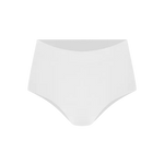 Panty cachetero Diane & Geordi con pretina ancha y tiro alto – color blanco