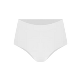 Panty cachetero Diane & Geordi con pretina ancha y tiro alto – color blanco