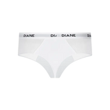 panty brasilera unicolor con costados en tul, color blanco, fondo transparente