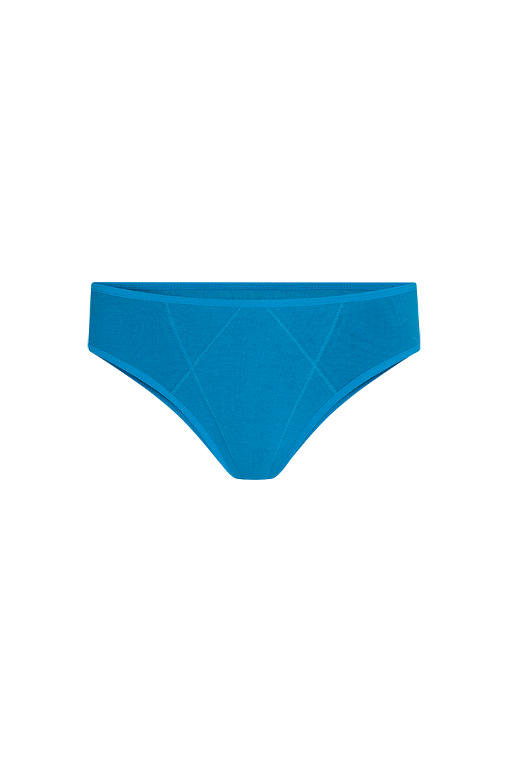 Panty tanga unicolor de algodón peinado premium (6009)