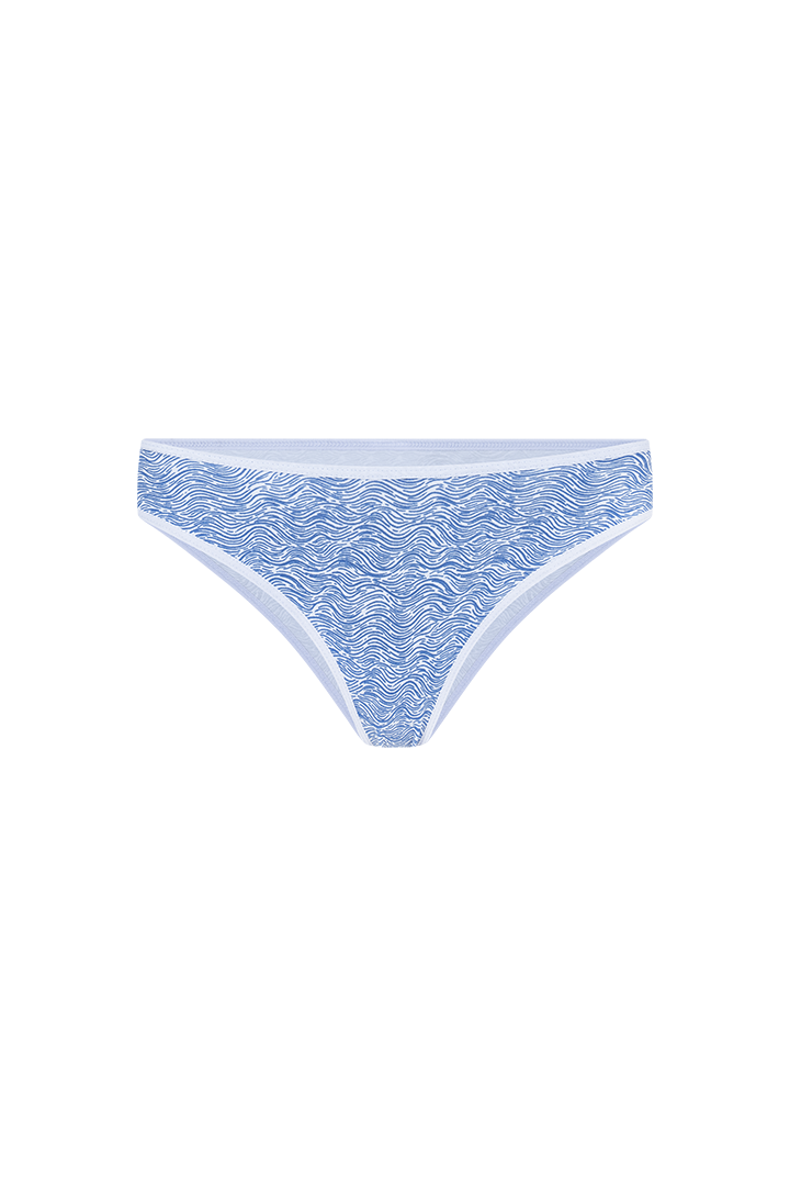 Panty tanga estampada de algodón (6318)