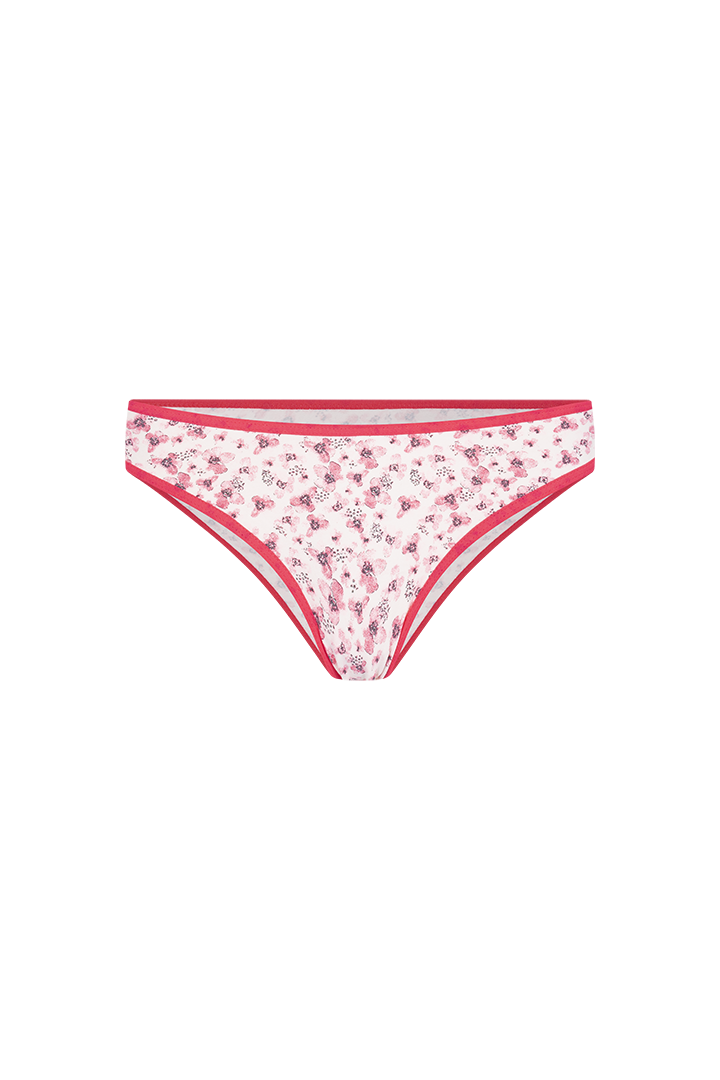 Panty tanga estampada de algodón (6318)