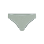 Ropa interior tipo tanga con diseño anatómico – Diane & Geordi, color verde, fondo transparente