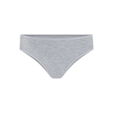 Panty tanga con mayor cubrimiento posterior y elásticos suaves – Diane & Geordi, color gris jaspe