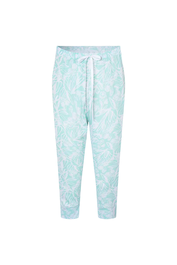 Pijama conjunto camiseta manga sisa y capri (DF50L3)