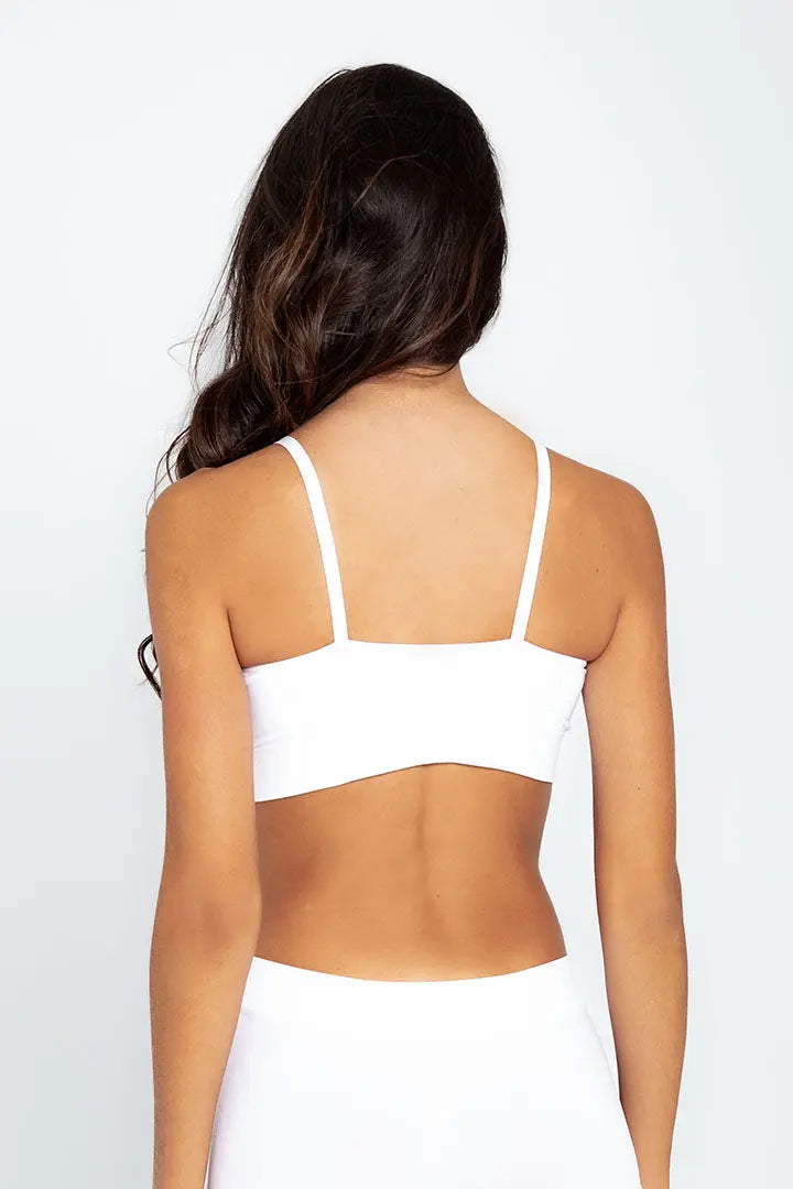 Top Seamless sin costuras Diane & Geordi para mujer - color unicolor con copas removibles color BLANCO