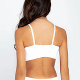 Top Seamless sin costuras Diane & Geordi para mujer - color unicolor con copas removibles color BLANCO