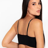 Top Seamless sin costuras Diane & Geordi para mujer - color unicolor con copas removibles color negro