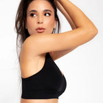 Top Seamless sin costuras Diane & Geordi para mujer - color unicolor con copas removibles color negro