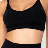 Top Seamless sin costuras Diane & Geordi para mujer - color unicolor con copas removibles color negro
