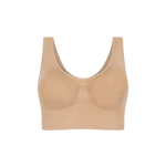 Top Seamless sin costuras Diane & Geordi - con copas removibles y tiras anchas, color piel