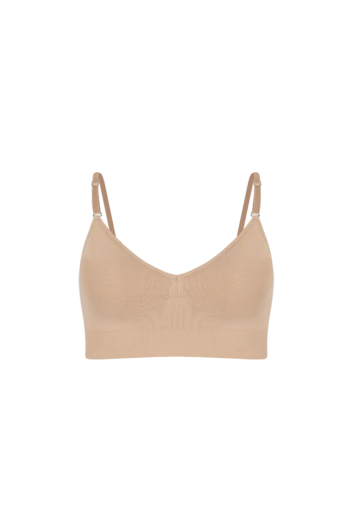 Top Seamless sin costuras Diane & Geordi para mujer - color unicolor con copas removibles color PIEL