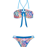 Panty tipo tanga con efecto levanta cola y tiras laterales – estampado, fondo transaprente
