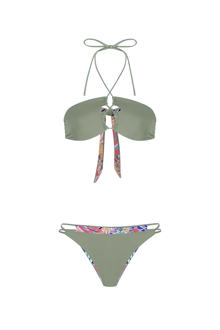 Panty tipo tanga con efecto levanta cola y tiras laterales – color verde salvia, fondo transaprente
