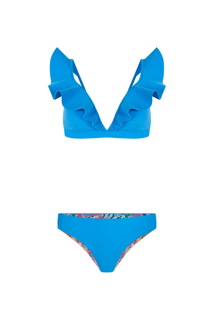 Panty tipo tanga reversible con diseño moderno – Diane & Geordi - color negro fondo transparente