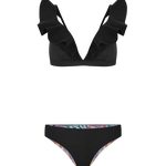 Panty tipo tanga reversible con diseño moderno – Diane & Geordi - color negro