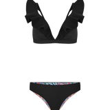 Panty tipo tanga reversible con diseño moderno – Diane & Geordi - color negro