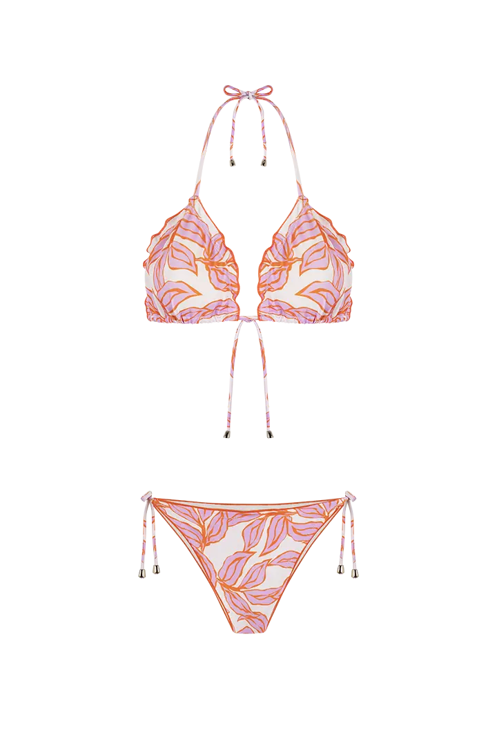 Top con tiras al cuello y base, con accesorio decorativo – Diane & Geordi
 fondo transparente