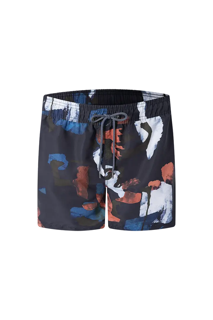 Bermuda de baño Geordi GD62R10 en estampado tropical