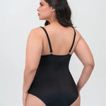 Vestido de baño enterizo con copa 3/4 y compresión en abdomen Diane & Geordi, color negro