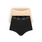Pack de 2 panties clásicos Diane & Geordi en algodón
