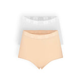 Pack de 2 panties clásicos Diane & Geordi en algodón