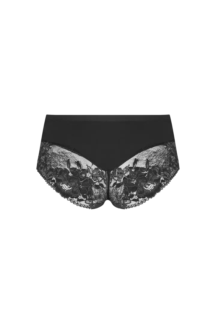 Panty cachetero Diane & Geordi en microfibra y encaje