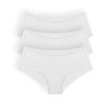 Pack de 3 panties cacheteros invisibles Diane & Geordi, color blanco