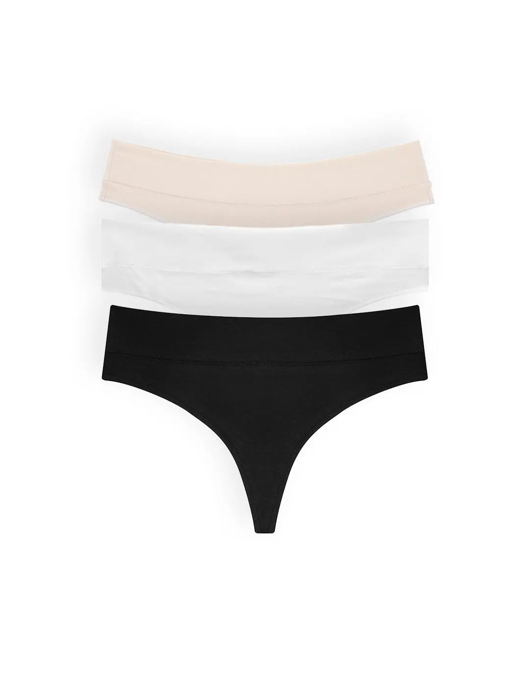 Pack de 3 panties tipo brasilera Diane & Geordi en polialgodón
