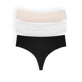 Pack de 3 panties tipo brasilera Diane & Geordi en polialgodón
