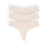 Pack de 3 panties tipo brasilera Diane & Geordi en polialgodón
