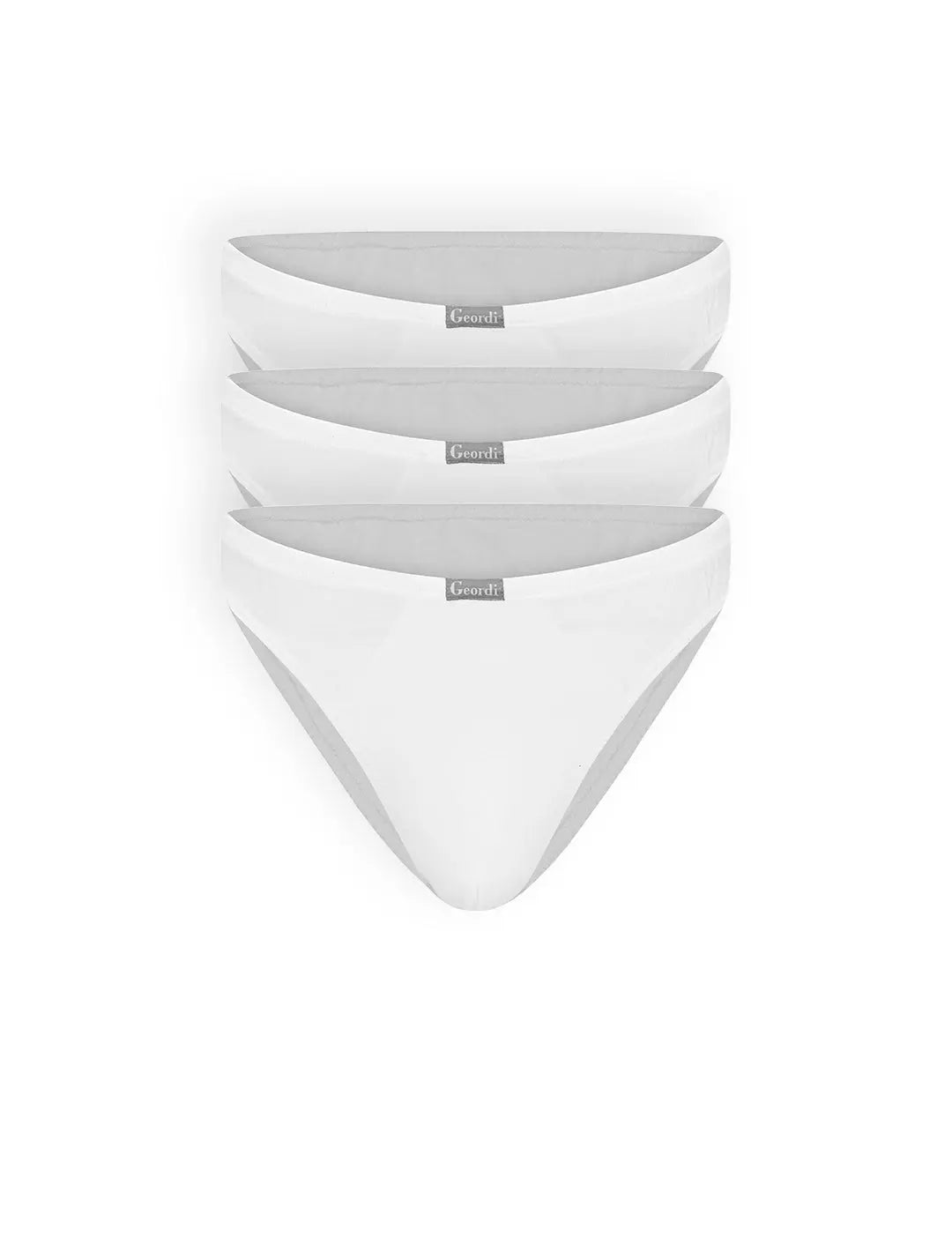 Pack x3 de tangas masculinas en algodón premium blancos