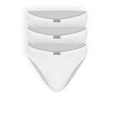 Pack x3 de tangas masculinas en algodón premium blancos