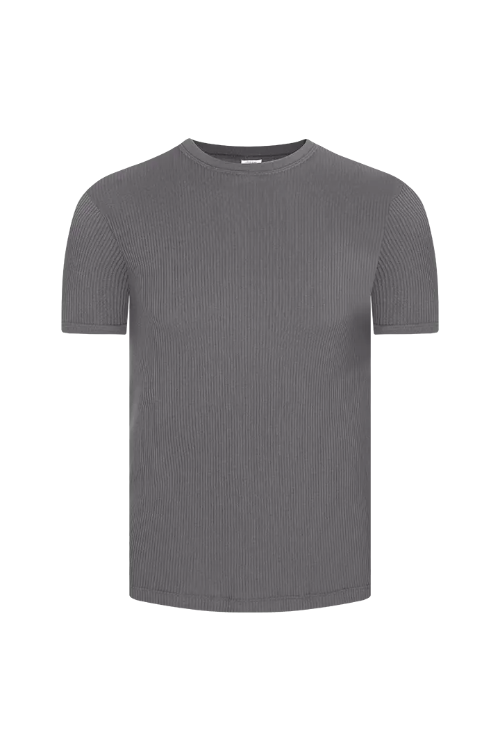 Camiseta Exterior sin costuras laterales Diane&Geordi. Color gris