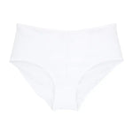 Panty de algodón con cubrimiento alto y ajuste cómodo, color blanco