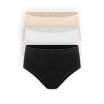 Trío de panties clásicos con control suave – Ref. 4056
